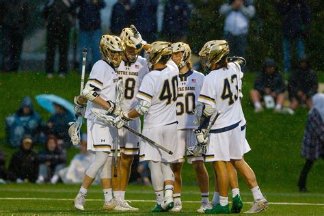 Nd men's lacrosse - Mar 5, 2024 · Notre Dame Men’s Lacrosse: Irish get HUGE 14-9 win over Maryland at Arlotta It’s a big early season victory for the boys as we move to 3-1 on the year By abrennan77 Mar 5, 2024, 3:55pm EST 